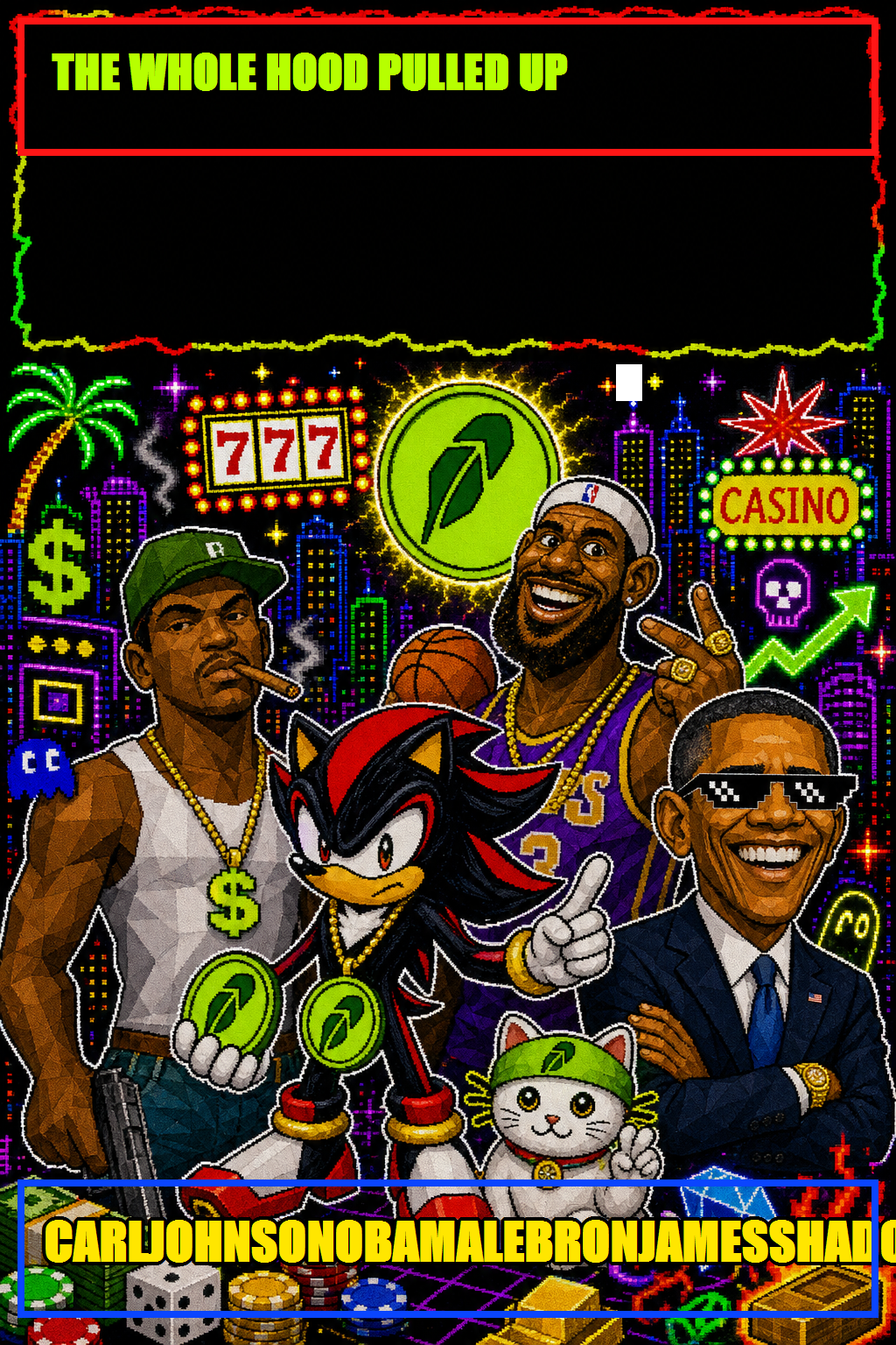 The whole hood pulled up casino squad poster