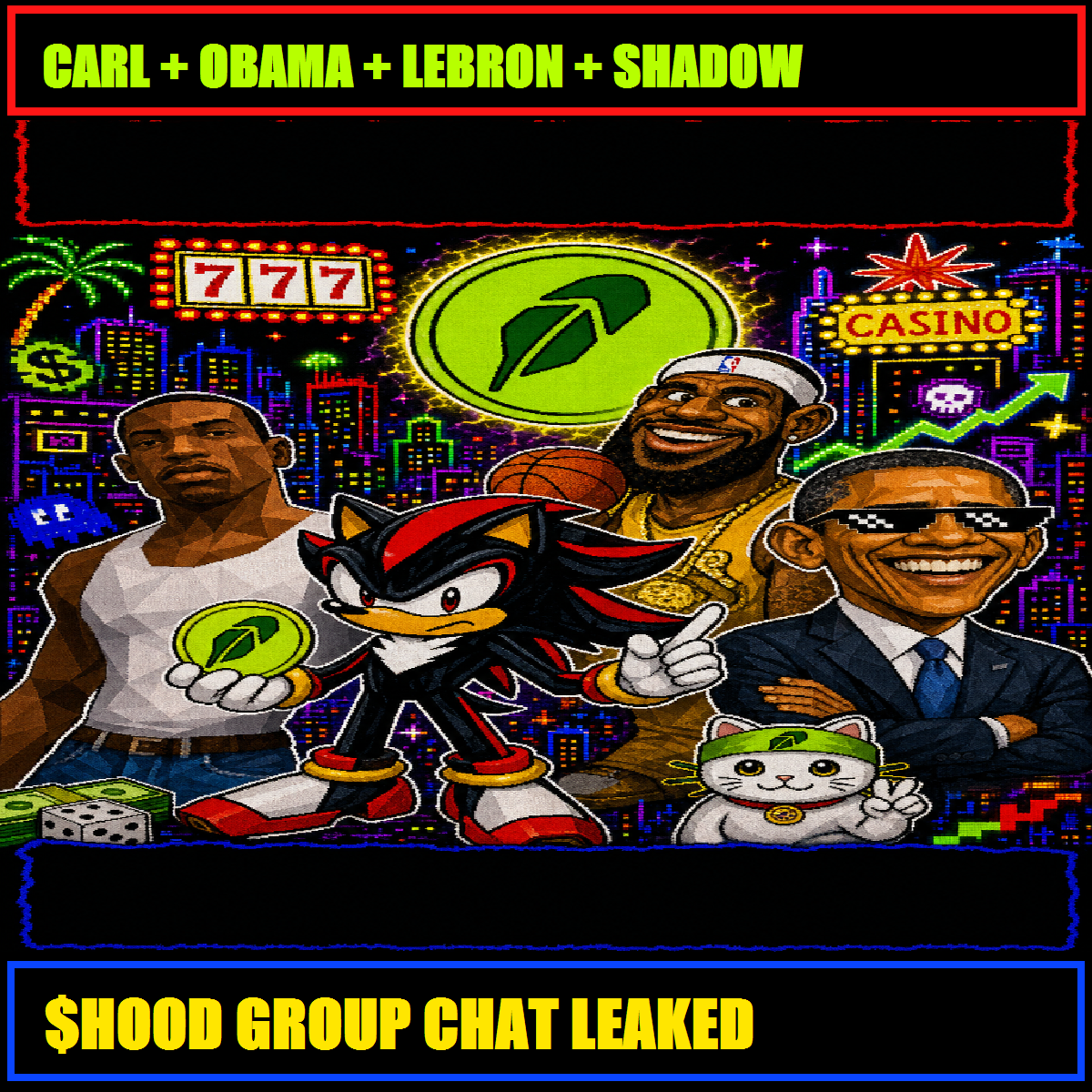 Carl Obama LeBron Shadow group chat leaked meme
