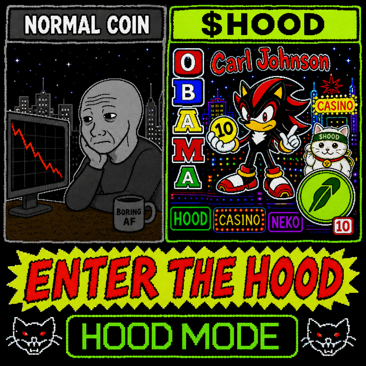 Enter the hood reaction meme
